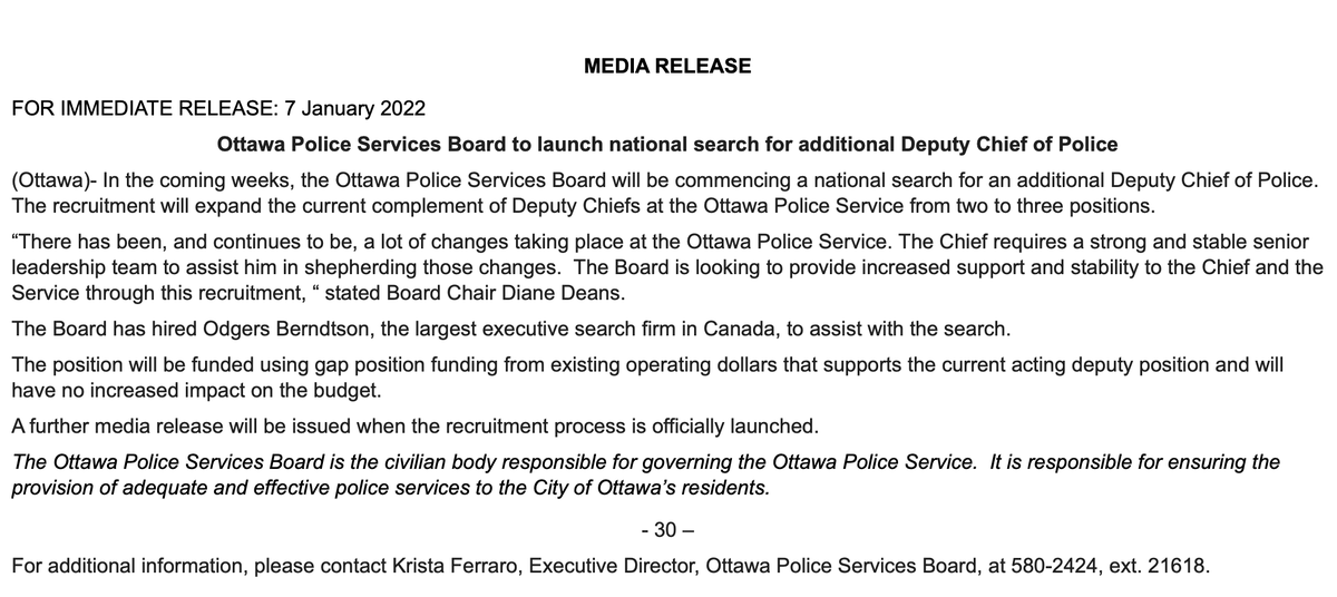 judyatrinh's tweet photo. Ottawa Police is searching for an "additional" deputy chief, but doesn't acknowledge that one current DC Uday Jaswal has been suspended since March 2020. He's facing 8 counts of misconduct involving women on the force in Ottawa and Durham and is still getting paid $260K+ a year. https://t.co/ojU0YbLtZh