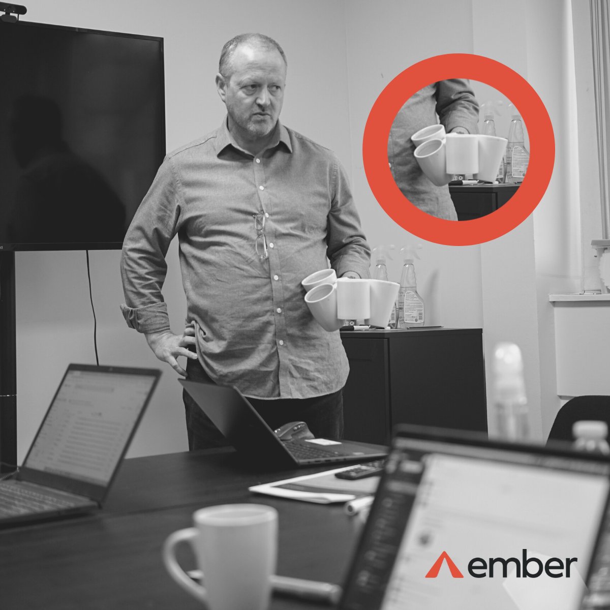 EmberTechnology's tweet photo. Needing a caffeine boost Joe? It might be safe to say that Ember Technology primarily runs on coffee. Takes a lot of energy to make the difference.
Get your cup of Joe, and get your weekend started right!
#EmberTech_team #officelife #hello2022 https://t.co/YXq60ME1j6