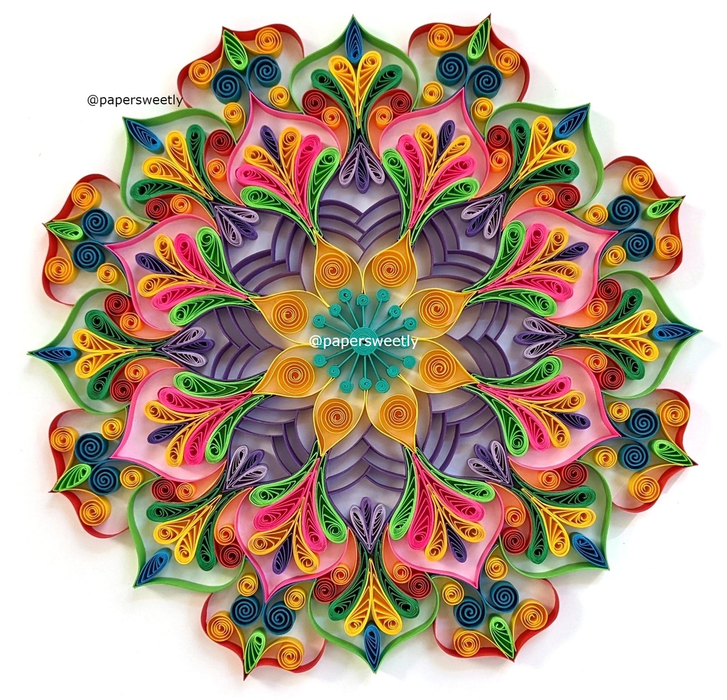 Peace does not mean to be in a place where there is no noise, trouble, or hard work, it means to be in the midst of those things and still be calm in your heart.
.
.
#paperquillignart #paperart #quillingart #mandalaart #mandalas #colorfulmandala #newmandala #peaceart #meditation