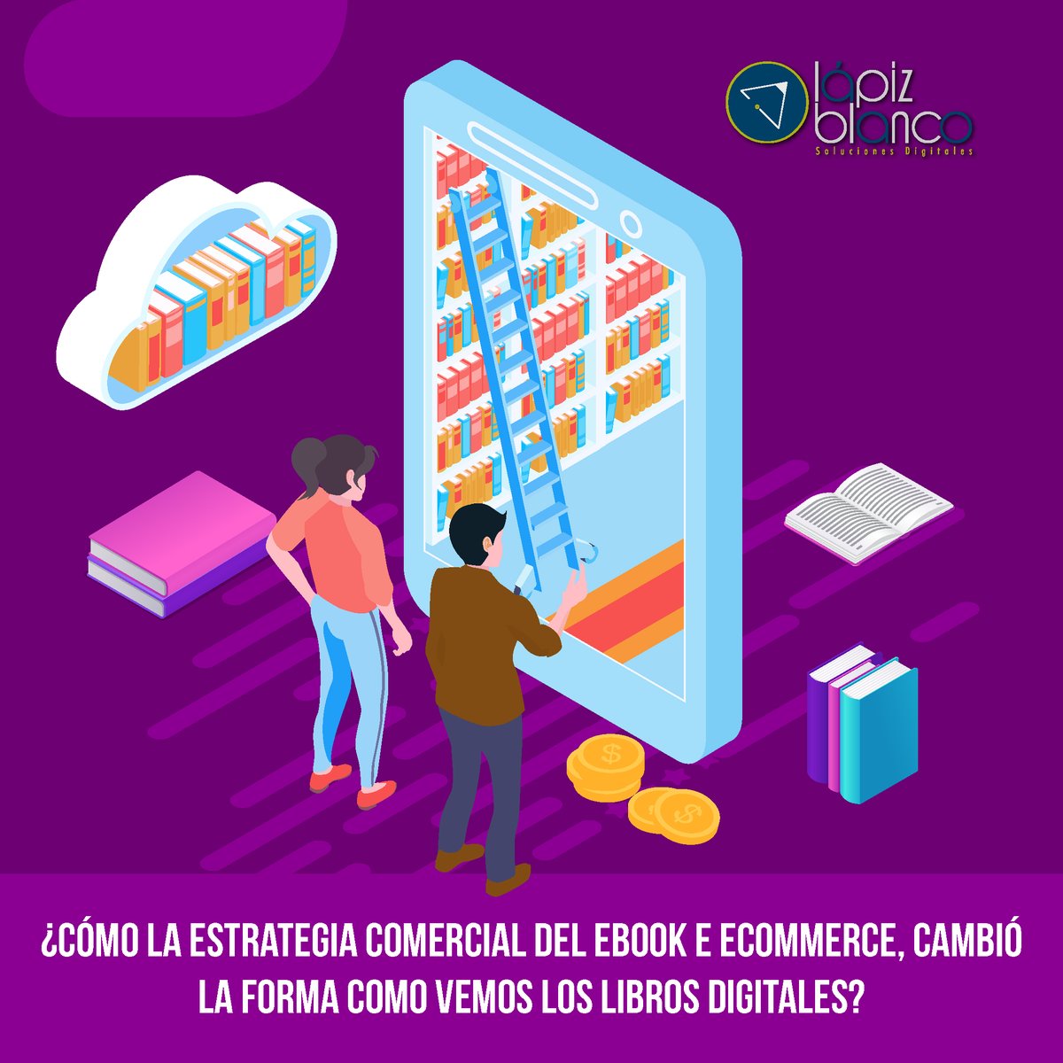 lapizblanco's tweet photo. 👩‍💻 ¿Cómo la estrategia comercial del ebook e ecommerce, cambió la forma como vemos los libros digitales? Conoce más aquí 👉https://t.co/D7z5OI8fqc #lapizblanco #ebook #ecommerce https://t.co/AM5fRG2njb
