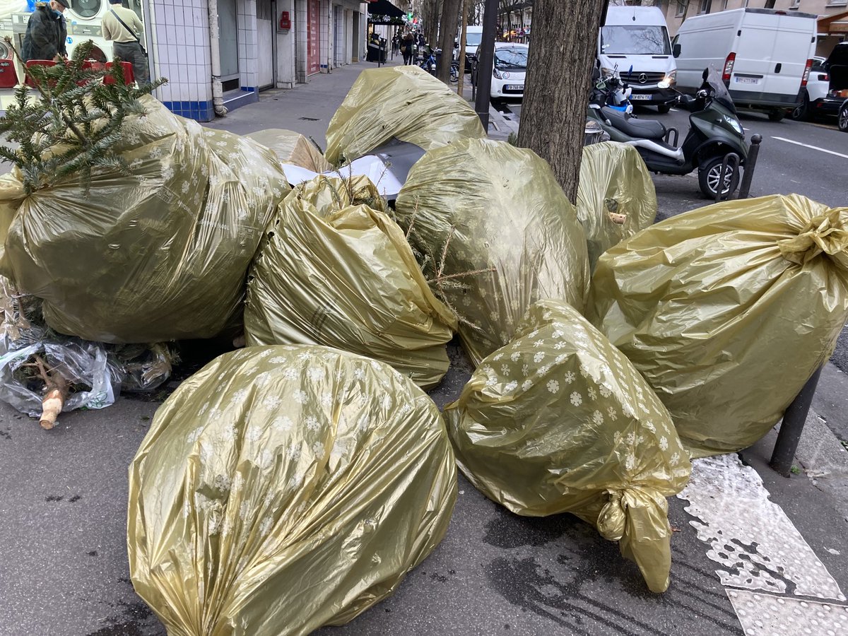 Stéphane Mandard on X: « Oui, être Français, c'est avoir un sapin de Noël  »… et le jeter dans la rue comme un vulgaire sac poubelle   / X