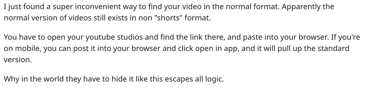 tinygiantt's tweet photo. @cupTWOst heres a reddit screenshot explinning a way to do it! i dont think u can change it from youtube app, you hafta do it in a browser https://t.co/fCd7Wtqv3r