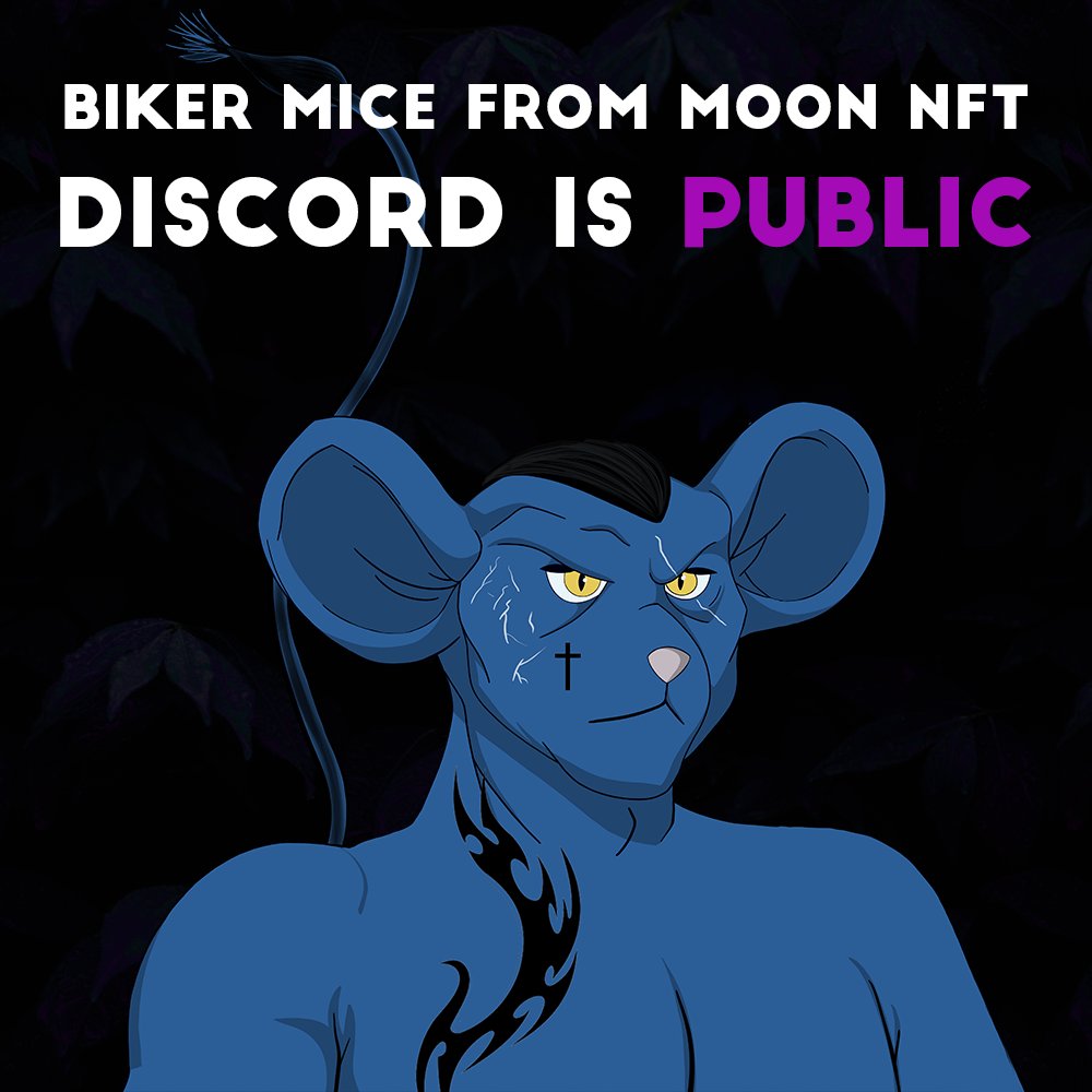 BikerMoonMice's tweet photo. 🎁🎁🎁🎁GIVEAWAY🎁🎁🎁🎁

✅ Follow @BikerMoonMice 
✅ Join our Discord: https://t.co/dfHYWM4r7W
✅ RT and comment

Announcing winners in 48h. 
First 1000 Discord members will get reward!

#XRP #XRPL #NFTs #NFTGiveaways #XUMM #trustline #metaverse #crypto https://t.co/ruwpeuQsvf