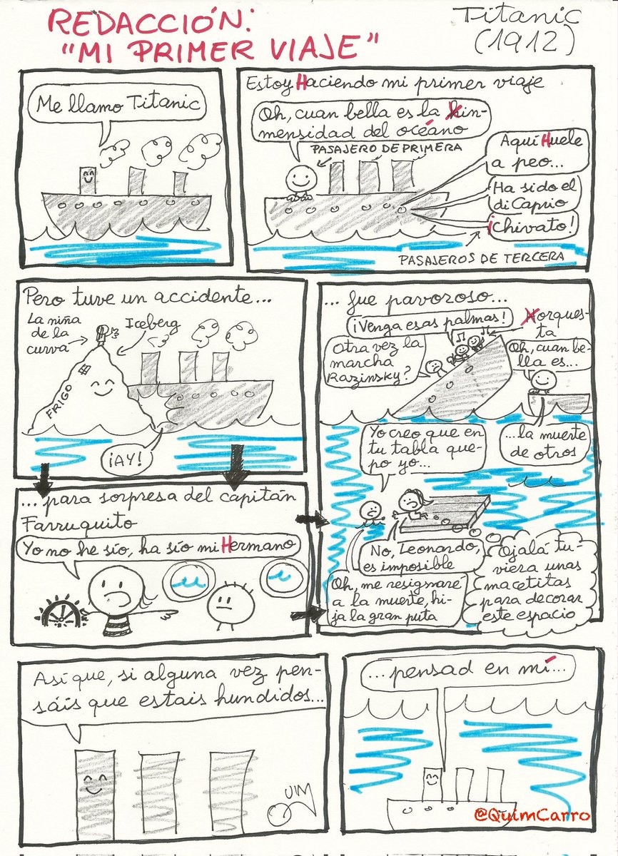 QuimCarro's tweet photo. El guión de Titanic que James Cameron no se atrevió a filmar #Divitos #Titanic https://t.co/MHsyfeyq0P