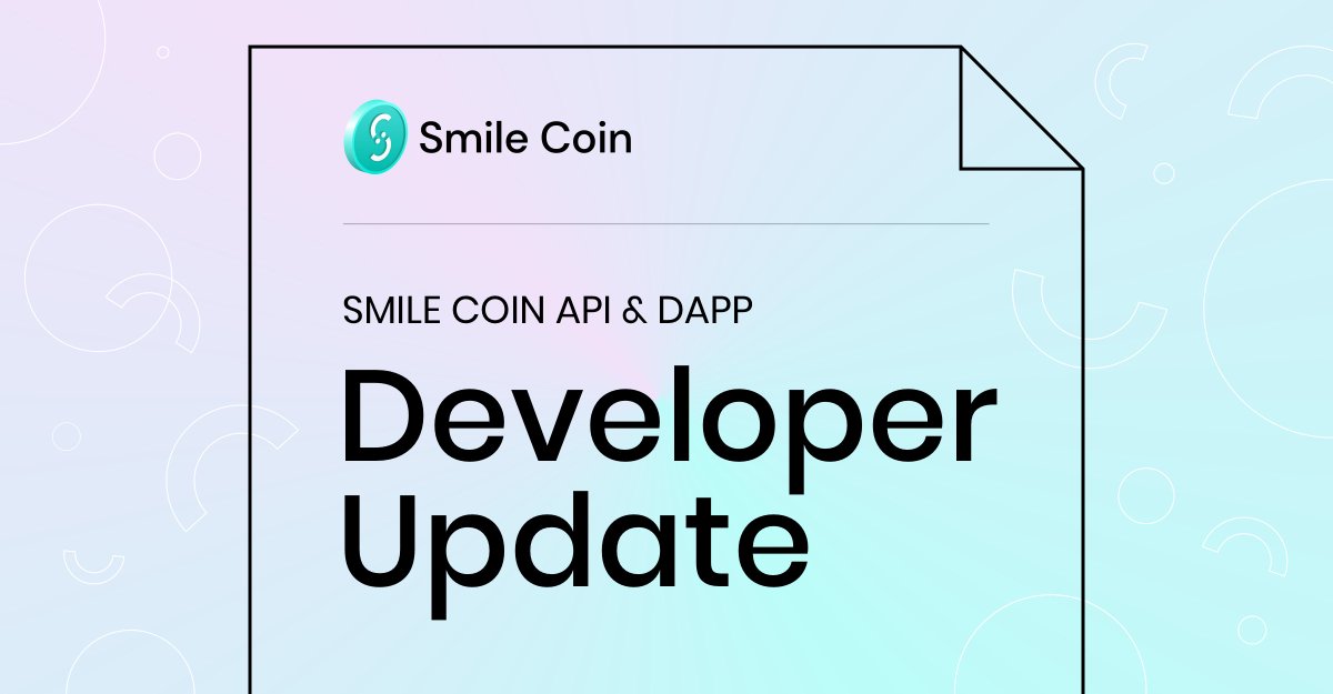 Developer update on #SmileCoin's API &amp; DAPP is now released!🤘🚀

It's been a busy start to 2022, and we're excited to share behind-the-scenes work at $SMILE with our incredible community. Thoughts &amp; feedback welcomed!😃❤️

bit.ly/3zyO0vT