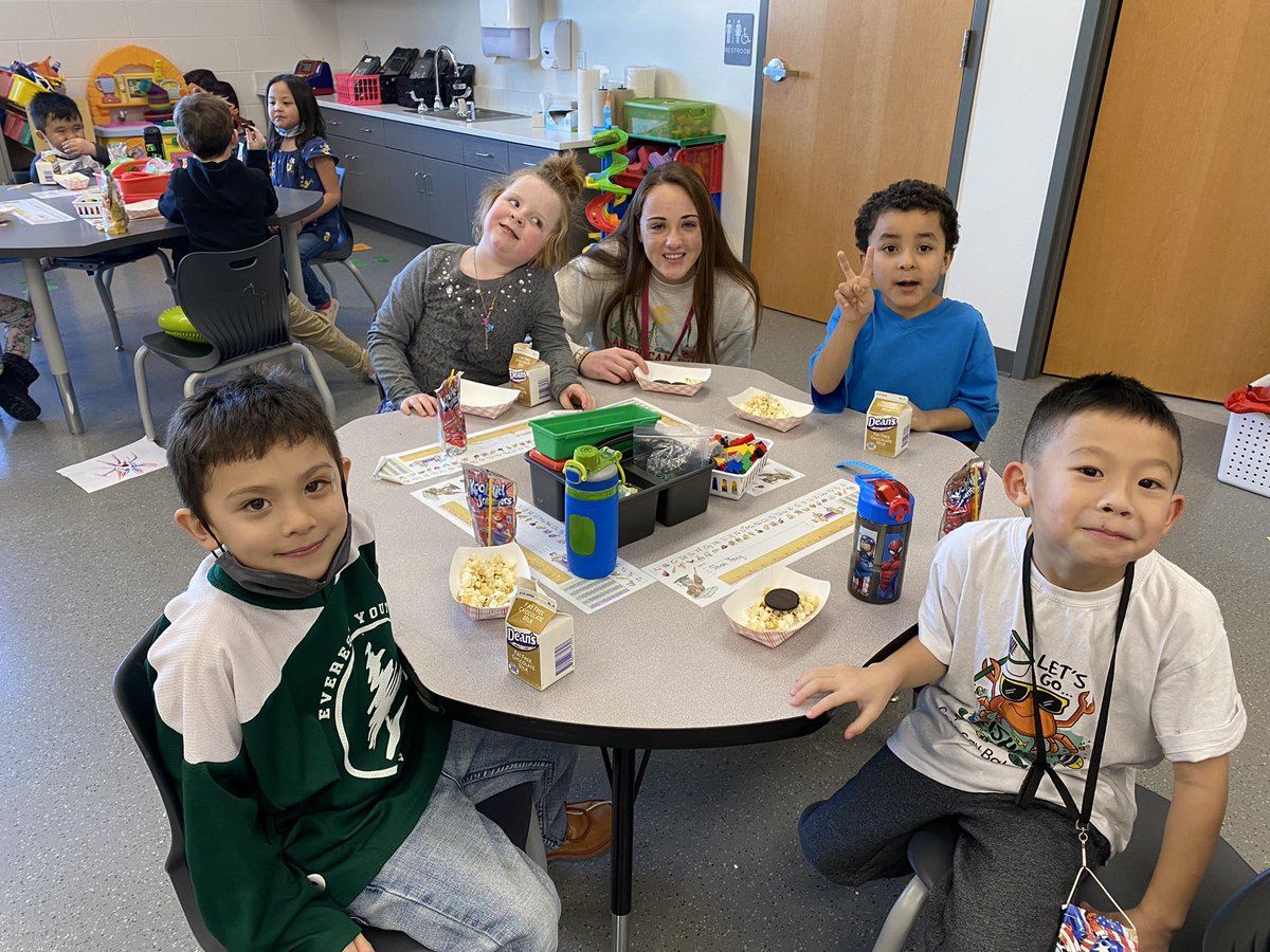 MissLanderman's tweet image. A little celebration for Miss Richie’s last day! We absolutely loved having her for the last couple months! Thankful for the Teachers Change Lives course and the opportunity to build relationships and help a future educator grow! #EverestPride #iteachk Thanks @ApushMeOut!