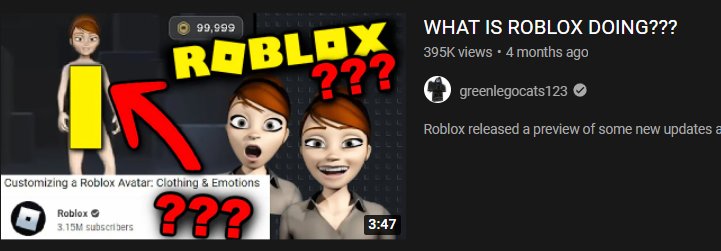 Lord CowCow on X: Anyone who has a Roblox avatar like this should be put  on some kind of watch list  / X