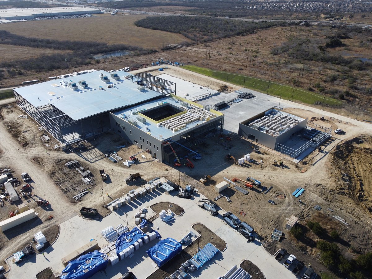 The Continental Plant under construction in New Braunfels is moving right along, scheduled for completion later this summer.