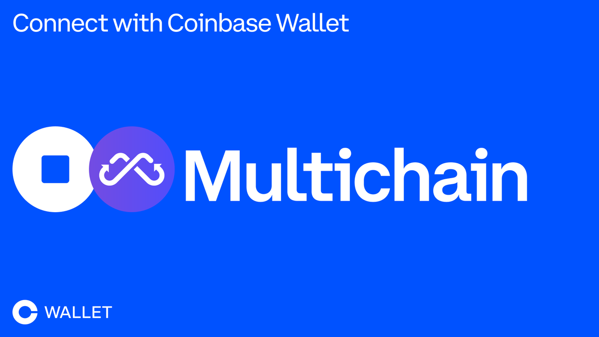 CoinbaseWallet's tweet photo. We’re excited to kick off #L222 and share that you can now connect your Coinbase Wallet to @MultichainOrg. Easily bridge your tokens across all of Wallet’s supported networks, making it easy for you to move your assets on your terms. https://t.co/dfQZlNDxk7