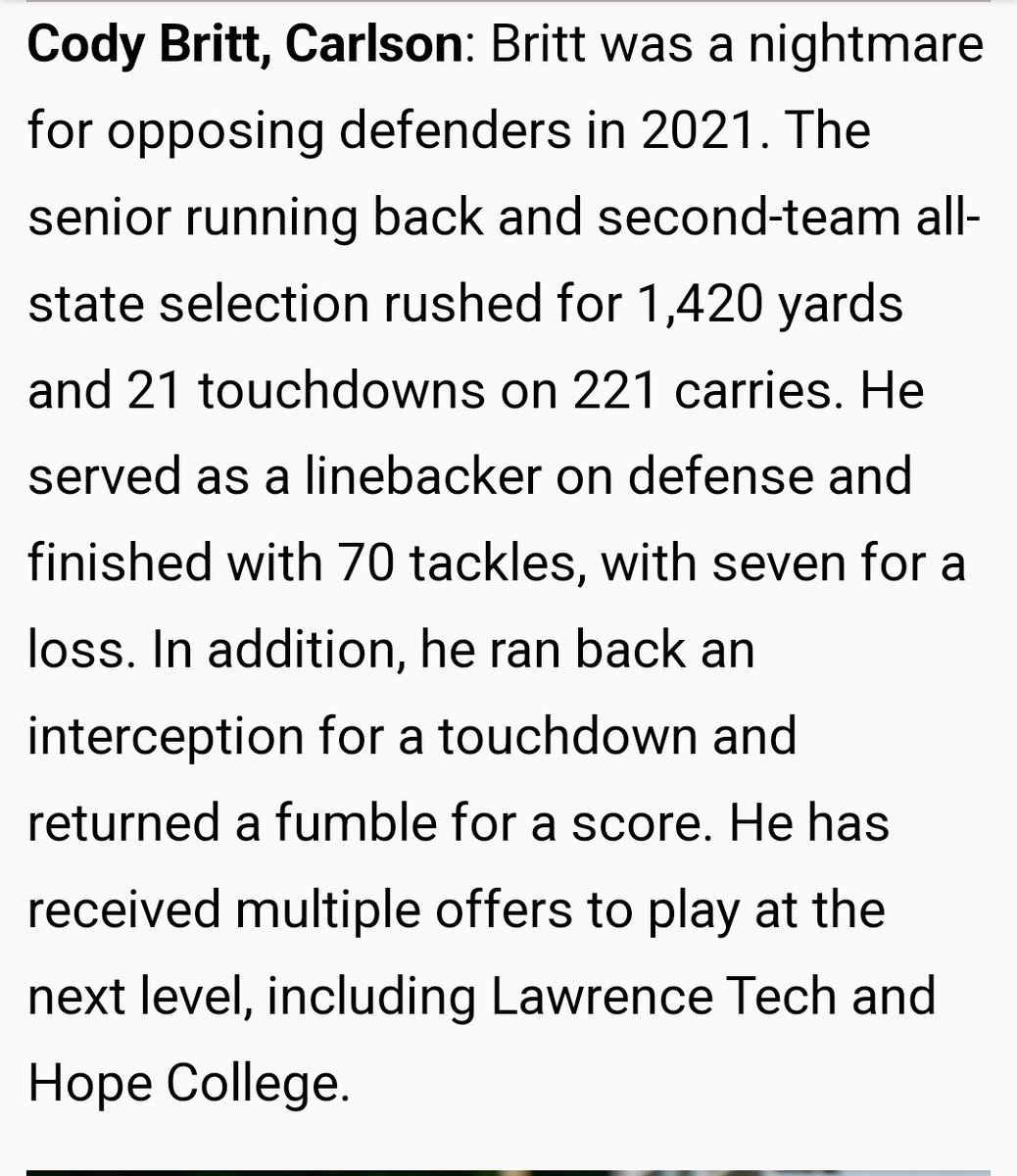 Honored to be selected to the All News Herald Dream Team thenewsherald.com/2022/01/05/202…