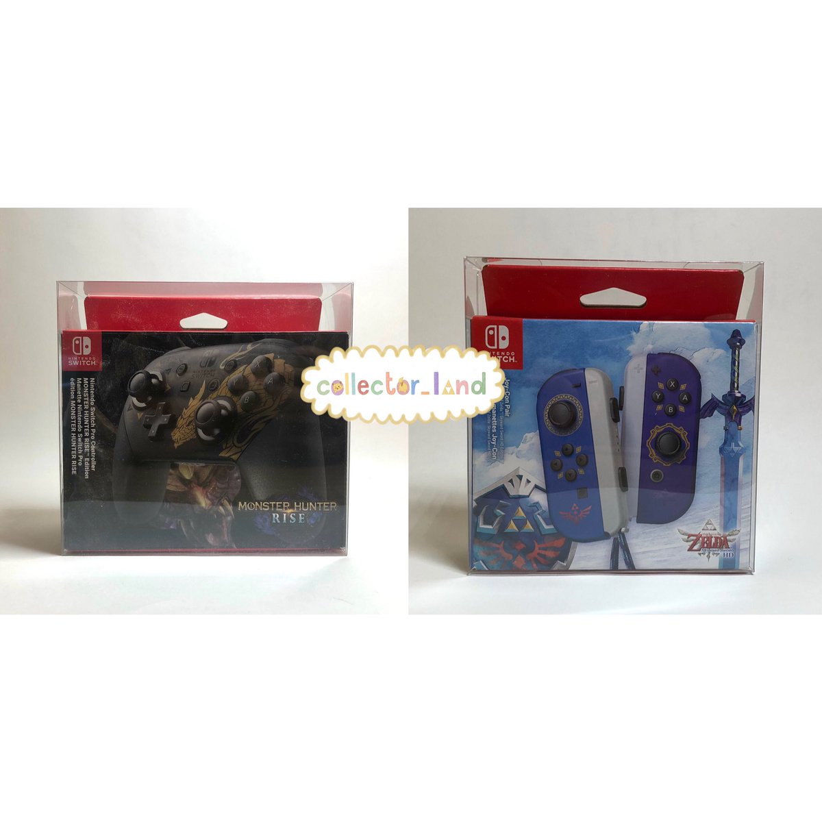 CollectorLandUK's tweet photo. Looking for display cases for your Nintendo Switch controllers? We got you covered with our cases for the Pro Controller and Joy-Con boxes 🙌🙌 #NINTENDOSWITCH #ZELDA #MONSTERHUNTER #BOXPROTECTORSHOP

Shop now on our Ebay store: https://t.co/AFdtsMUIL6 https://t.co/siqzKlCXow