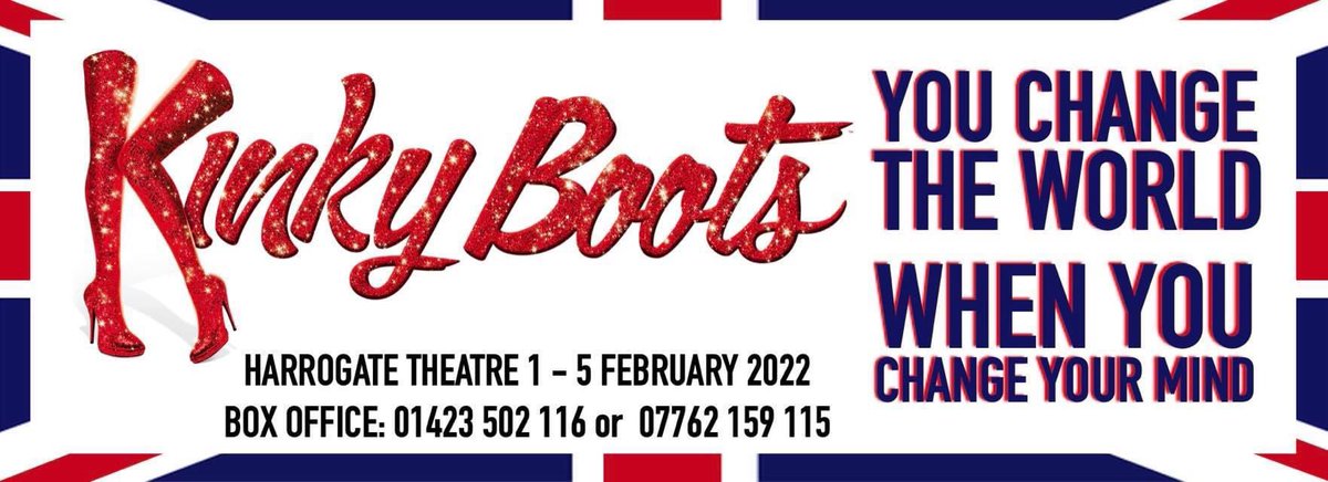 👠 Everybody Say Yeah! 👠

Presented by @HgateOperatics, the most fabulous feel good musical of the decade, Kinky Boots, is coming to Harrogate! 🌟 

📆 01-05 FEB
🎟 ow.ly/eJpt50GxpMN