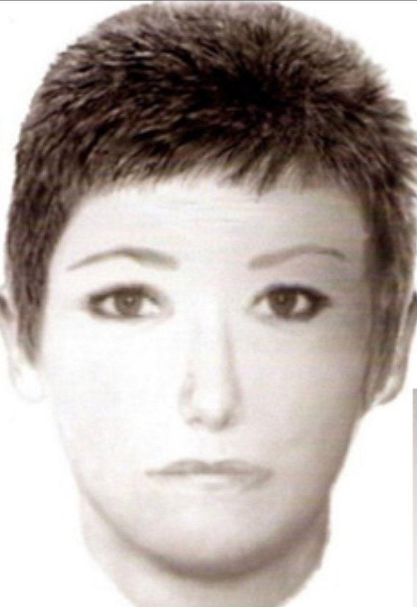 I_amMukhtar's tweet image. Ghislaine Maxwell looks like the sketch of the female suspect in the Madeleine McCann case.