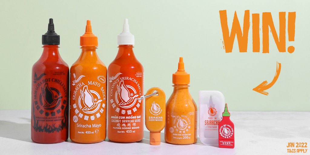 Sriracha_FG's tweet image. FOLLOW + RT for your chance to #WIN this bundle of Flying Goose Sriracha Sauces, perrrrfect for adding a flavoursome flair to your fave dishes!

#Competition #FreebieFriday