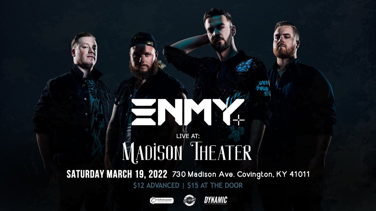 JUST ANNOUNCED : <a href="/enmymusic/">ΞNMY</a> live at Madison Theater on Saturday, March 19th with special guests <a href="/softspokenband/">Softspoken</a> &amp; <a href="/lonelyouthrock/">LONELYOUTH - “RUIN” OUT NOW.</a>! 

Tickets on sale January 27th at 1pm.
