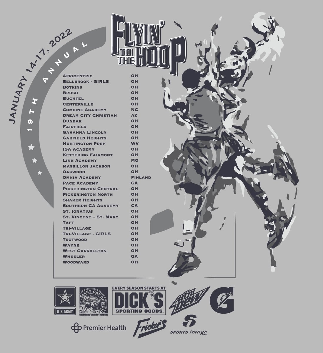 FlyinToTheHoop's tweet photo. FTTH2022 T-Shirt &amp; Program Cover
Big shout-out to the Fairmont HS Design Class &amp; especially Haley Franklin for their design efforts on this project.
Great job! https://t.co/vMNECzbArQ