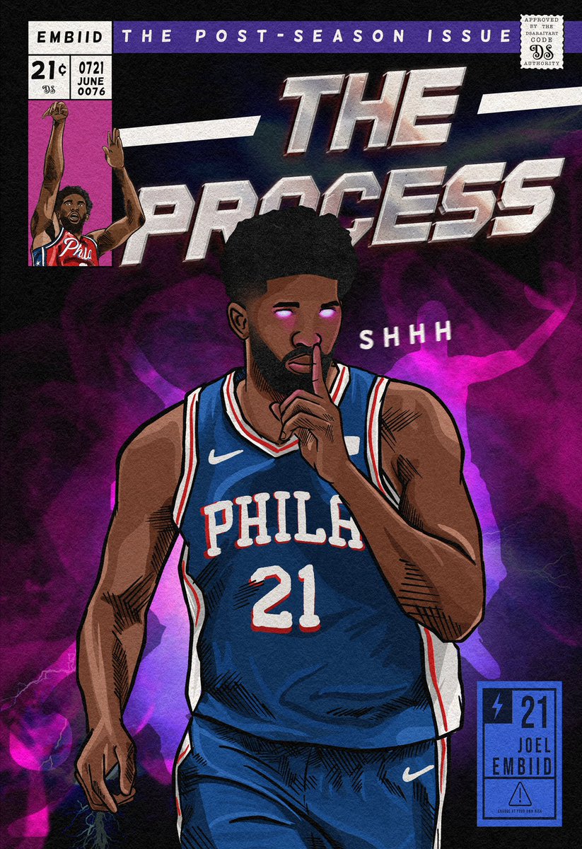 dhwanisaraiya_'s tweet photo. If this gets 500RTs today, I’ll give away every single Joel print I’ve ever made to someone. 

Votes count 2x today! 🏀

#NBAAllStar #JoelEmbiid https://t.co/2c9sOMHJHS