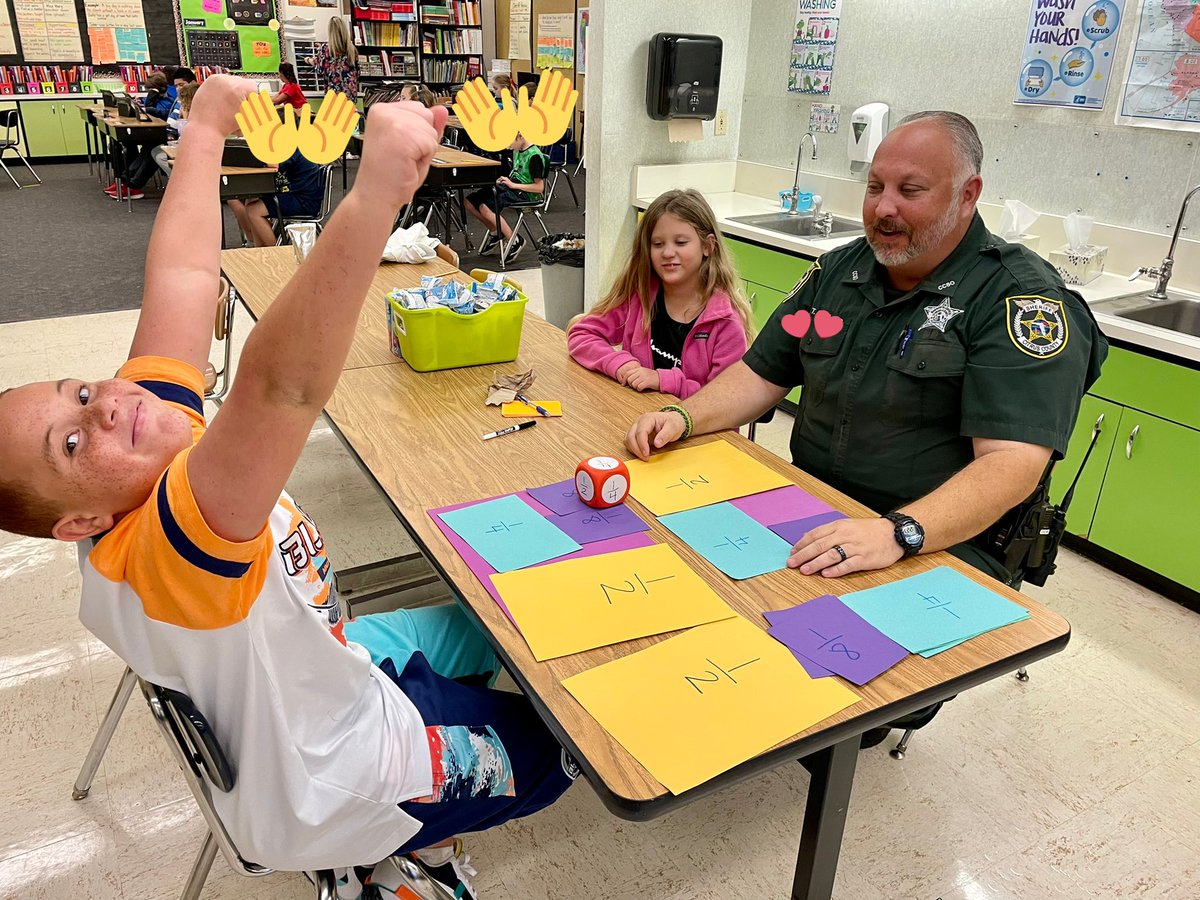 kellyzoucha's tweet image. We ❤️ when our admin @LoftonVicki @Baizej15 &amp;amp; @DeputyCridland can pop in &amp;amp; play a math game with us! #celebratelps @CitrusSchools