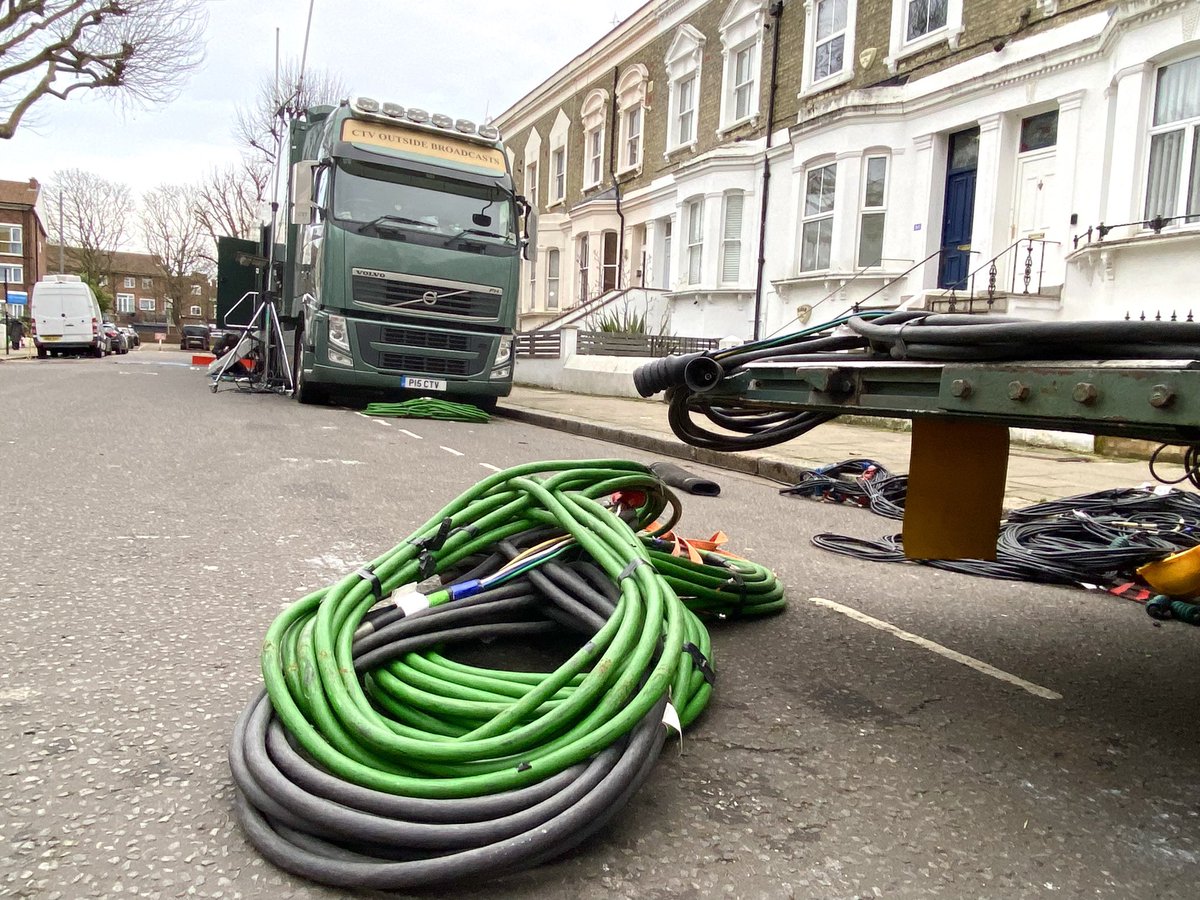stevechalles's tweet photo. Next stop on tour of 3rd FA Cup OBs:
@ctvob OB3 Unit rigging in Loftus Road for Saturday’s #QPR v #Rotherham match with ever-present @JPFTVS.
#outsidebroadcast #CTVOB @EmiratesFACup #FACup https://t.co/5MRGubP0Fq