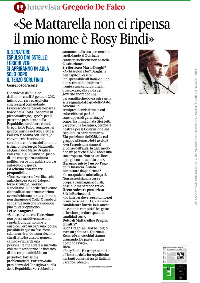 Gregorio de Falco tweet media