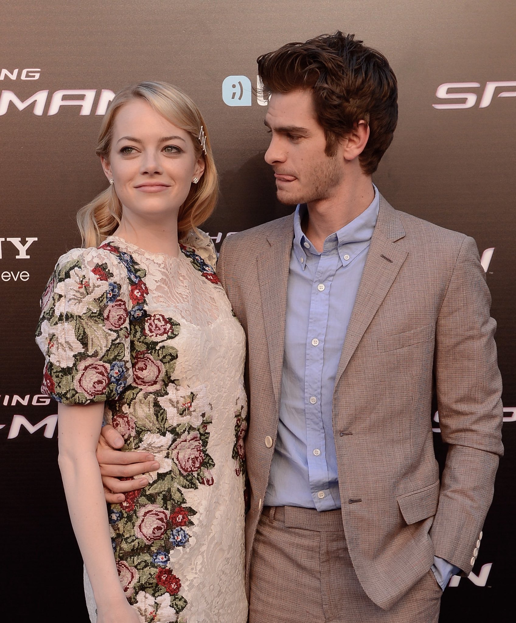 Emma Stone And Andrew Garfield Spiderman Premiere