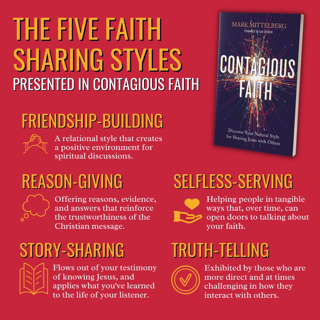 10ofthoseusa's tweet image. In #ContagiousFaith, @MarkMittelberg analyzes 5 different faith sharing styles to help us discover which of these approaches will enable us to naturally share our faith in Jesus with others.

Buy now » us.10ofthose.com/contagious-fai…