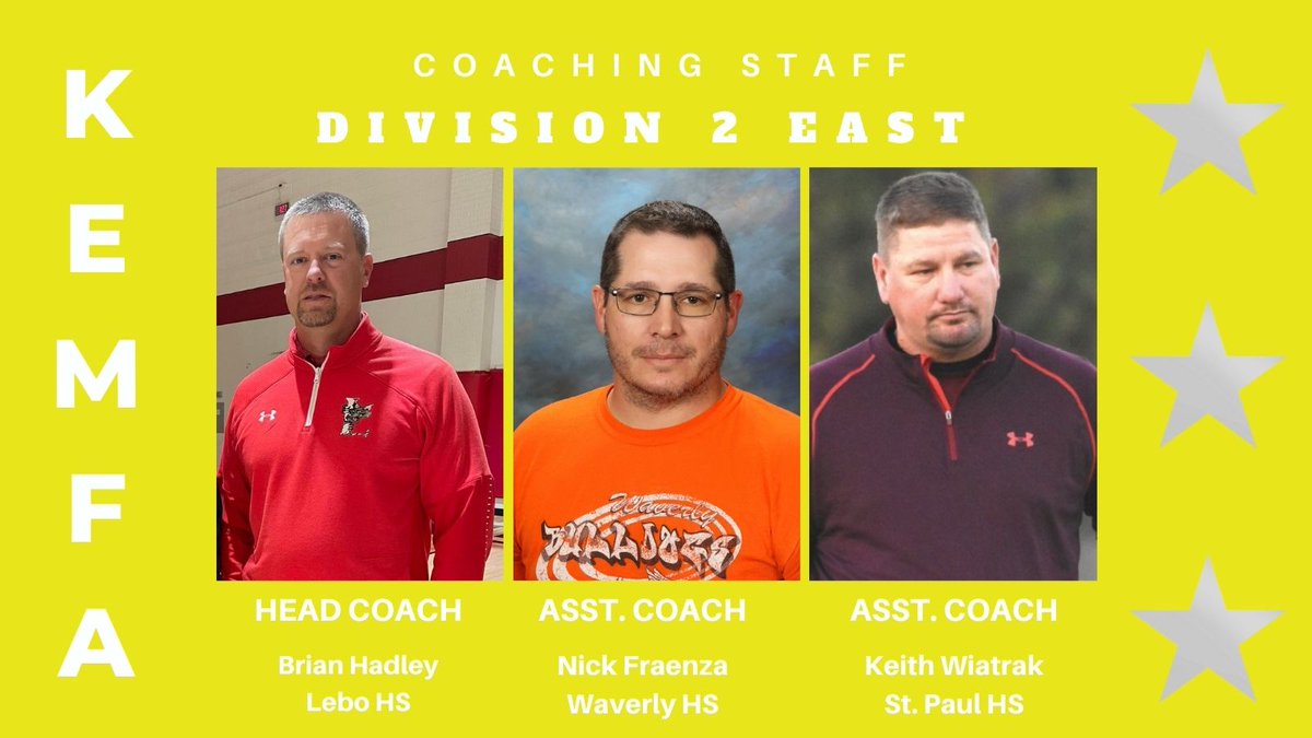 Coach_Slater42's tweet photo. KEMFA All-Star Coaching Staffs!  Selection will take place tomorrow at Tescott HS starting at Noon.   @dusty40 @KansasPregame @sportsinkansas @cgeaglefootball @DevilSedan @coachsteinbrock @coachbaar @Coach_BHadley @Coach_Powell8 @NHSFootball331 @MinnHScats https://t.co/ZI3mdRzssT