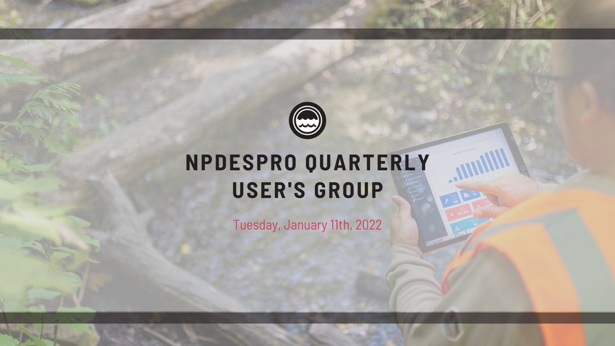 NPDESPro's tweet image. It&apos;s that time again! See everyone next week. 🖥

#npdesprosoftware #quarterlyusersgroup #complywithconfidence #stormwatermanagement #municipalstormwater
#ms4compliancesoftware
#npdespermit