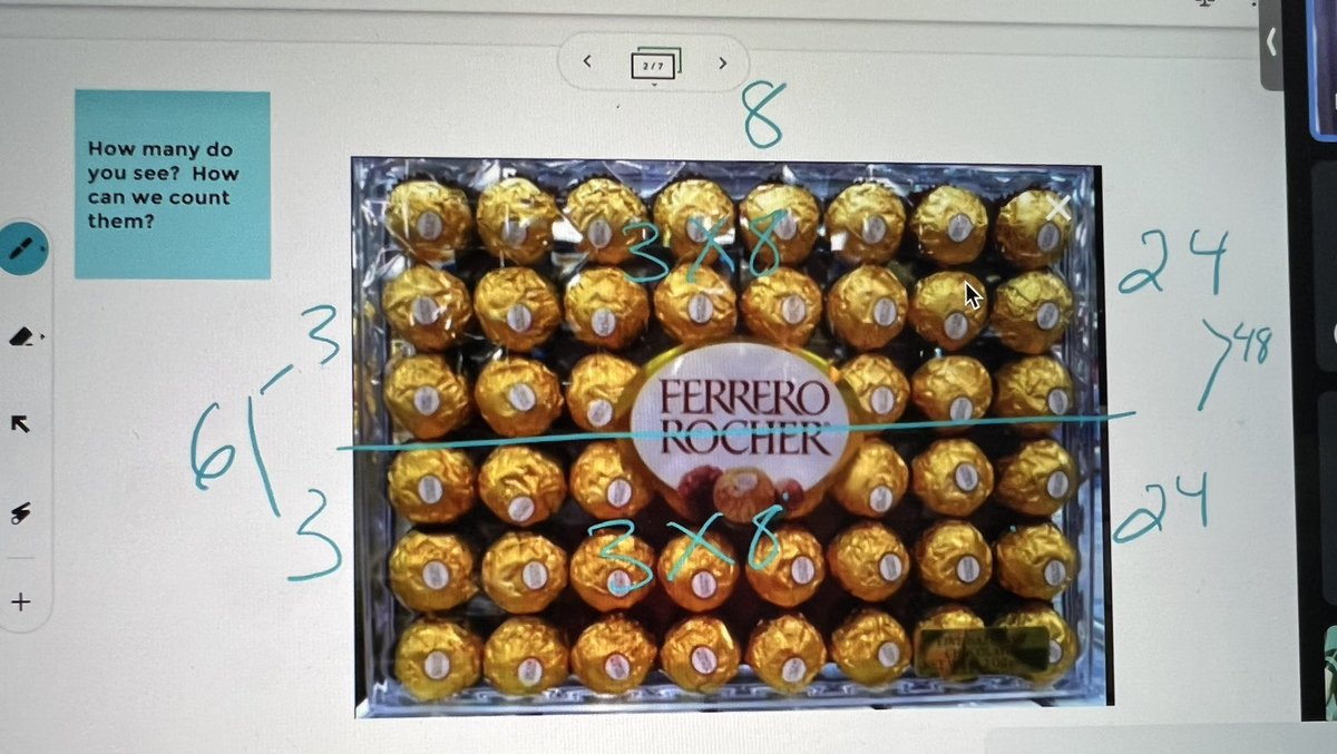 KaldewaySam's tweet photo. We were so lucky to have had @MrsLoriMeyer with us this week to help us get back into virtual number talks and games! https://t.co/sxvNVDOMKv