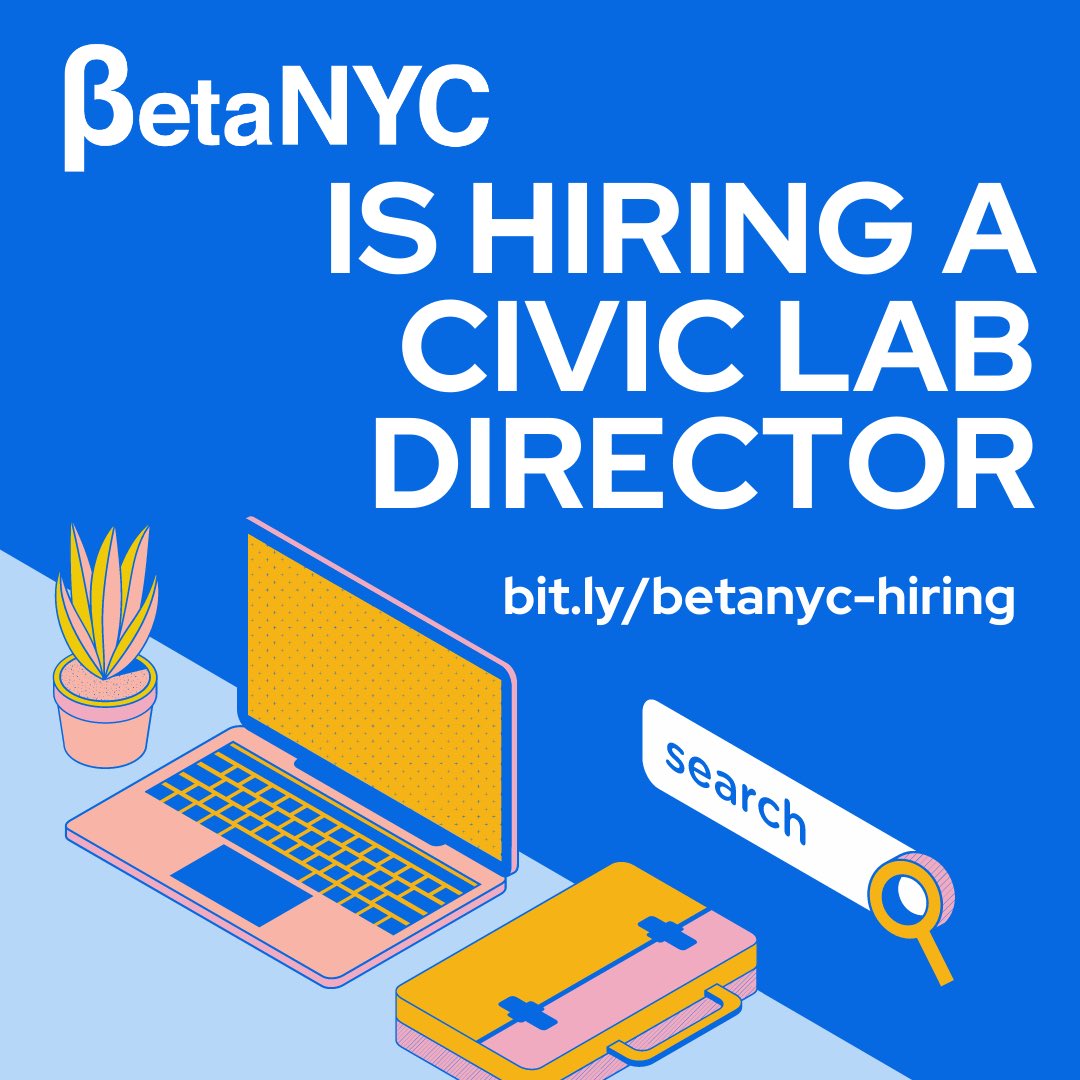 BetaNYC's tweet photo. NYC, are you looking to make a difference with your talents, ingenuity, and passion?
Come work with @noneck @katehnicholson @zhi_keng Onedeige & Gabby. Let us build the future of #civictech #opendata & #civicdesign, TOGETHER.
https://t.co/yvEdztvGtO https://t.co/epXyBjw8o4
