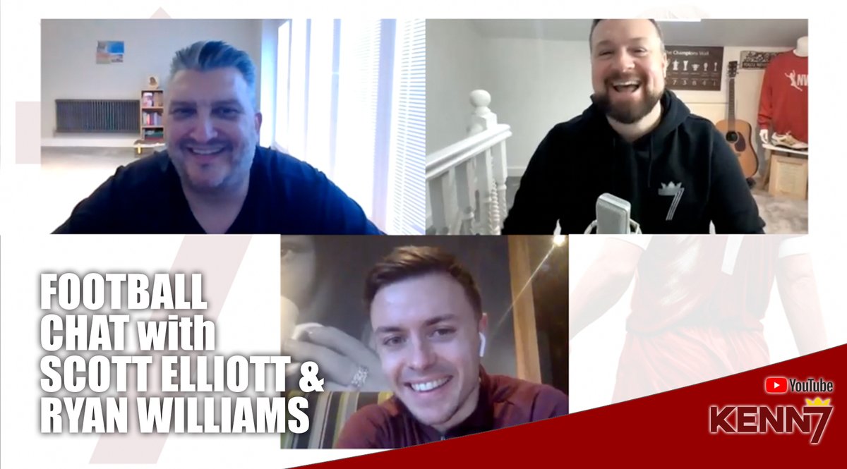 Kenn7 Football Chat with Scott Elliott &amp; Professional Footballer <a href="/ryanwilliams91/">Ryan Williams</a> 

📺 Watch here youtu.be/y9329kbq03M?su… 

Gav chats with Scott &amp; Ryan:

Chelsea Draw
Man City
Shrewsbury
Ryan’s career (Non-league to Brazil!)
Harvey’s development

#LFC #LiverpoolFC #LIVSHR