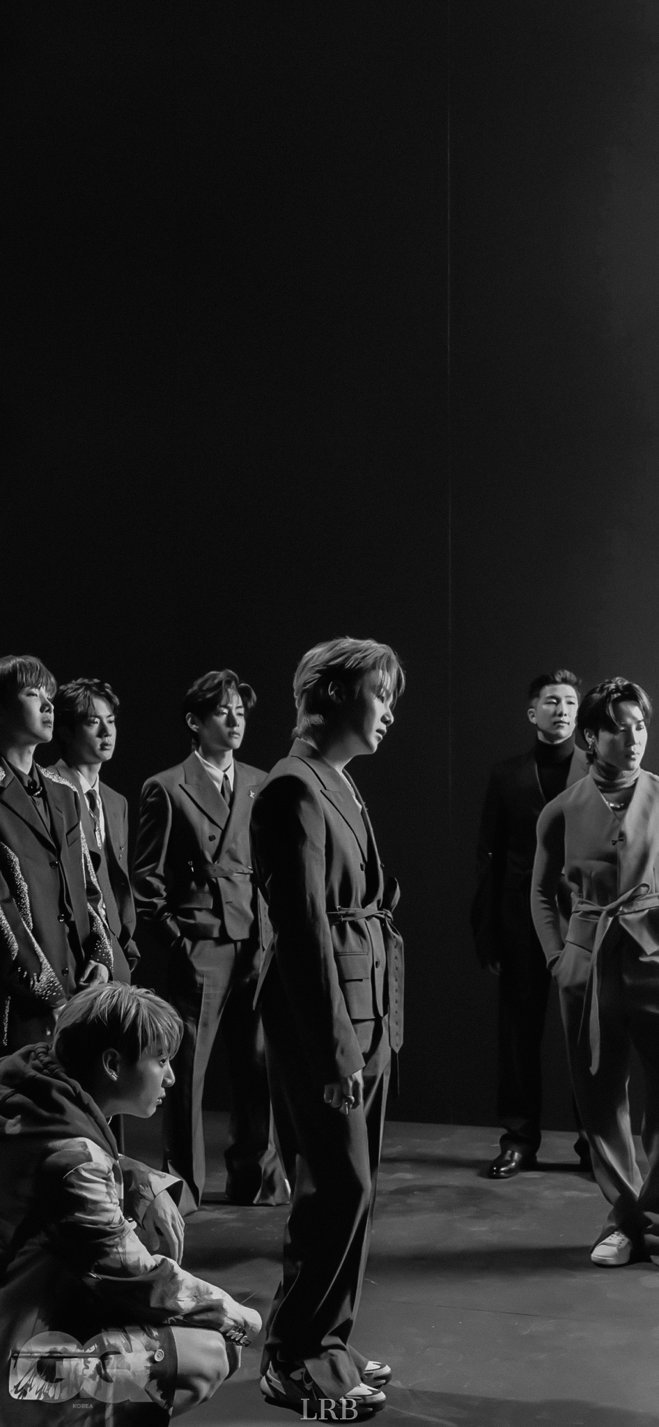Bts Logo Black And White BTS Logo Wallpaper Download MobCup
