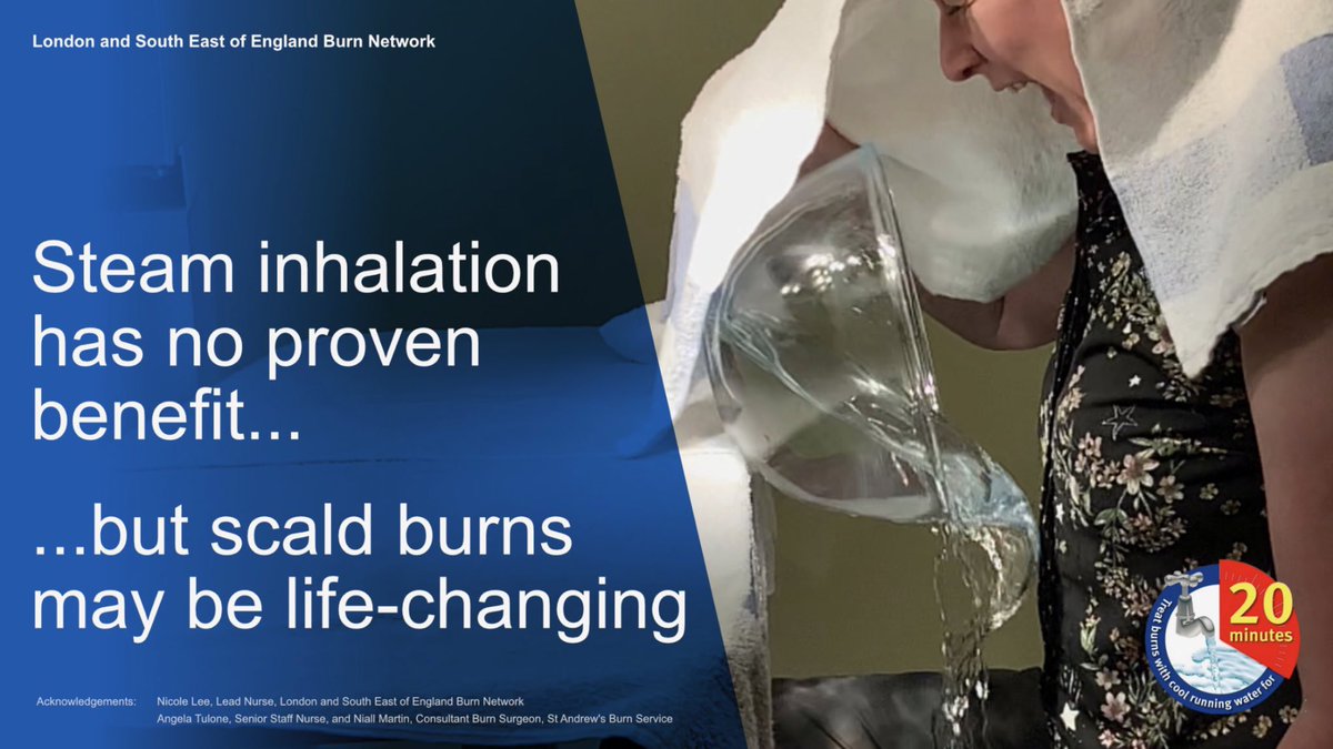 With the rise of covid cases in uk the burns services in the London and South East England regions have see a rise in steam inhalation scalds please be careful @ChelwestFT @MSEHospitals @qvh @BucksHealthcare