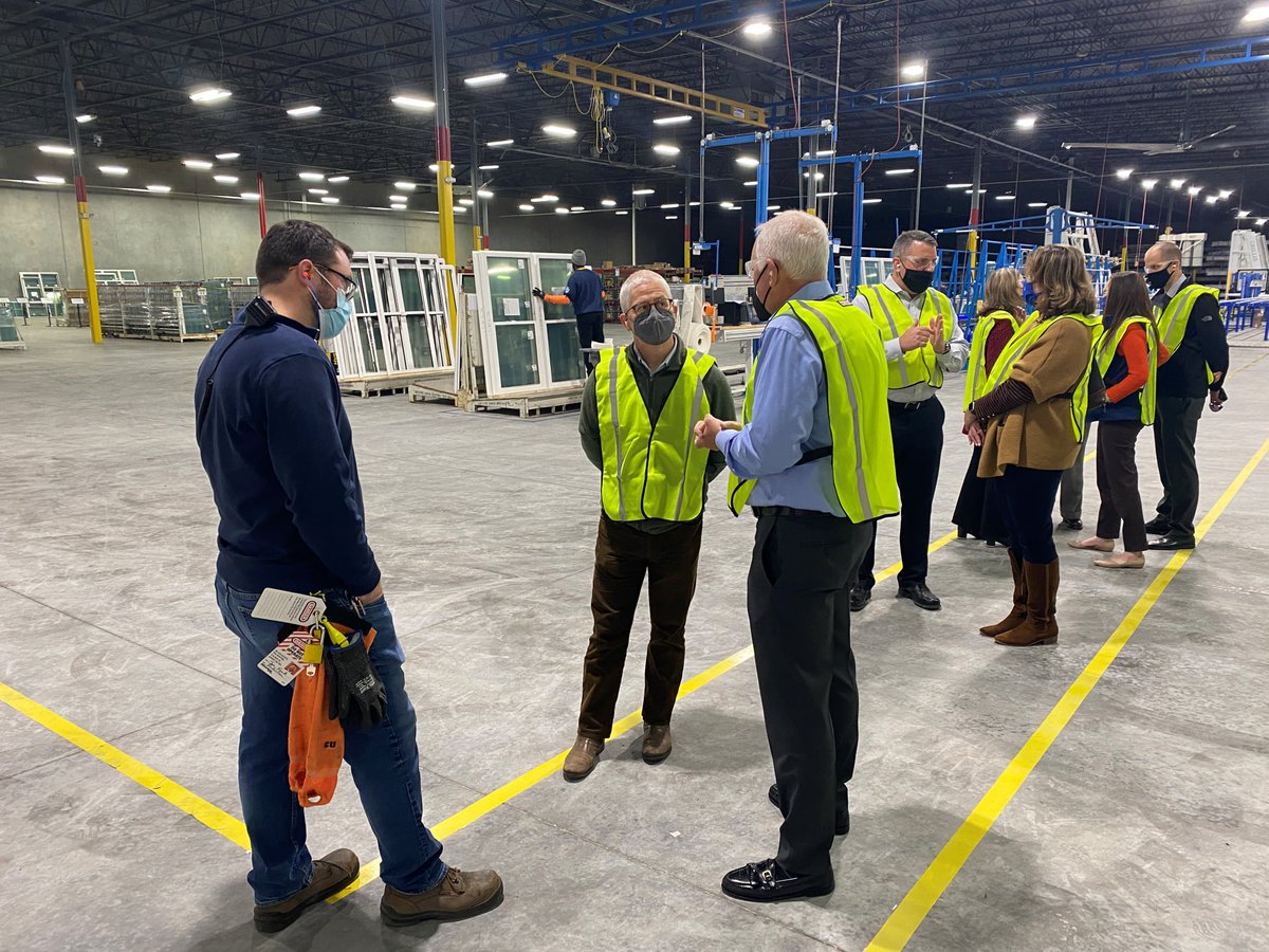 PatrickMcHenry's tweet photo. Thanks to @JELDWEN for hosting me for a tour of their new VPI Quality Windows facility in @cityofsvl. This recent investment will create 250 jobs in our community. It is exciting to see continued growth and opportunity in Iredell County. https://t.co/U8PH4I6Mvz