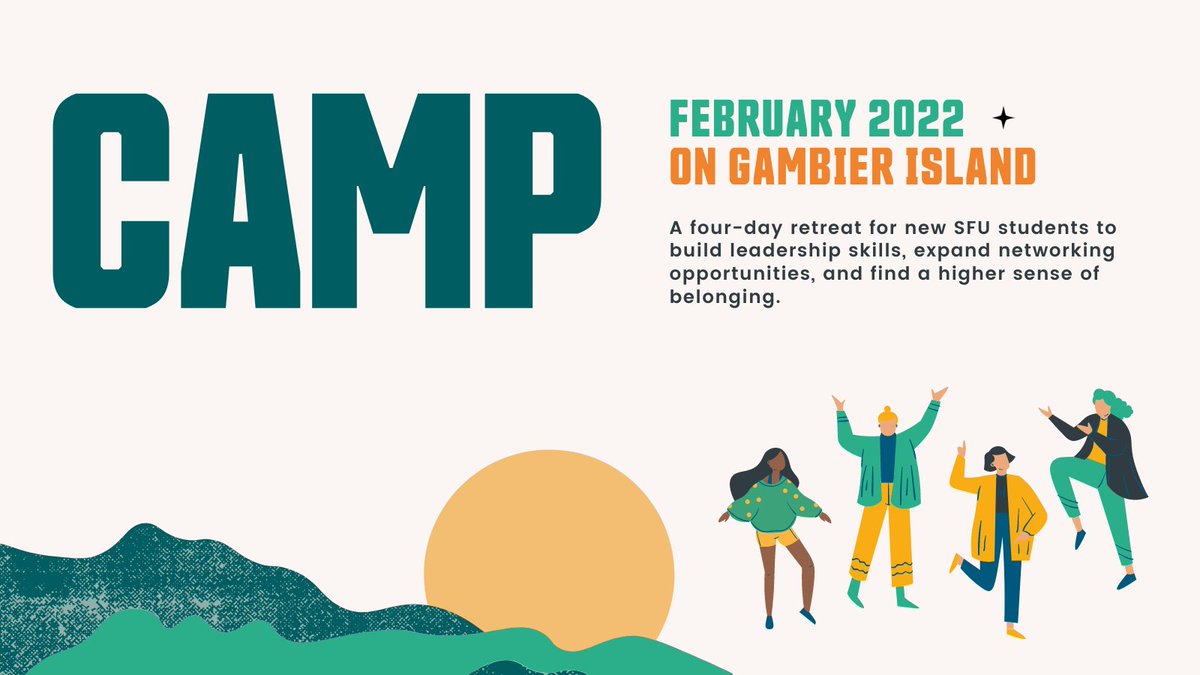 The <a href="/SFUDialogue/">SFU Morris J. Wosk Centre for Dialogue</a> CAMP is back and this time in-person creating connections over 4 days on Gambier Island. Gain friends, new perspectives &amp; 1 SFU co-curricular credit! 
 
Feb 22-25 Learn more ow.ly/KsJO50HpSUQ