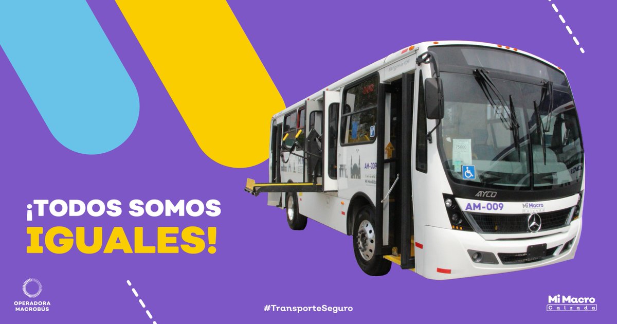 Para Mi Macro Calzada todos los usuarios cuentan, por eso todas nuestras estaciones y unidades están equipadas con rampas, tienen espacio para sillas de ruedas y cuentan con placas en braile.

#MiMacroCalzada #TransporteSeguro #NosMueveQueLleguesBienATuDestino