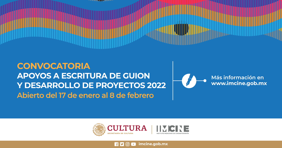 imcine's tweet photo. ⚡Ya publicamos las bases de Apoyos a Escritura de Guion y Desarrollo de Proyectos 2022.

Dirigida a personas que quieran trabajar un guion o para quienes ya lo tienen, y buscan crear una carpeta que les permita buscar financiamiento para hacerlo película🔗https://t.co/orlo5Le14b https://t.co/9dOsB1pOny
