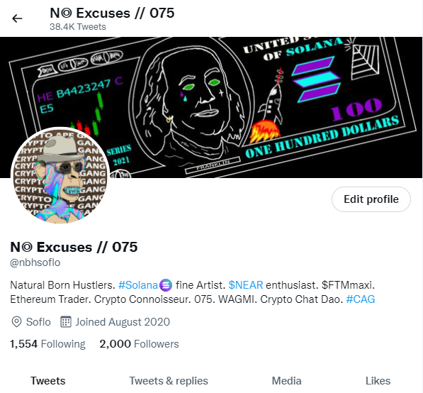 justkeepit_G's tweet photo. Just noticed noticed I hit 2k followers. Small milestone but eternally grateful for all of you #CryptoTwitter #APEFirst #BuyTheDips🙏 https://t.co/qOTxFx2NgG