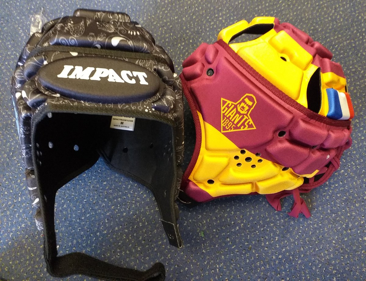 Fantastic new bespoke headguards going to <a href="/TFages/">Theo Fages</a> <a href="/Giantsrl/">Huddersfield Giants 🐮🔔</a> from <a href="/ImpactRugbyUK/">Impact Rugby UK</a> <a href="/CEOImpactRugby/">CEO</a> #onlyimpact