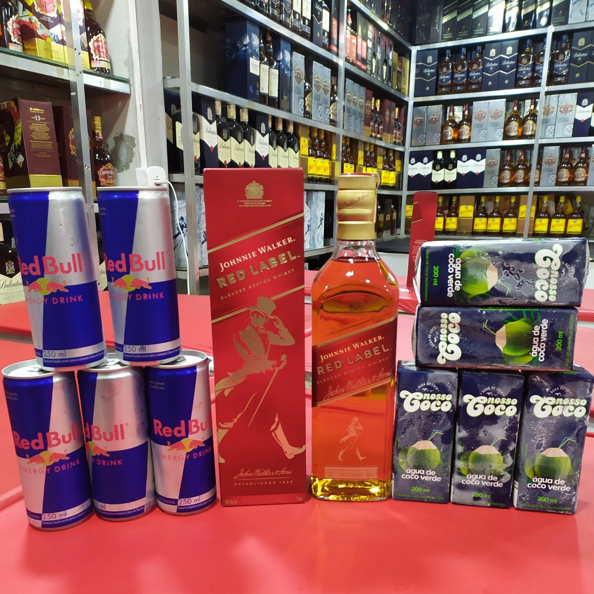 A PROMOÇÃO ESTÁ DE VOLTA 
COMBO RED LABEL 750ML 
💰100,00