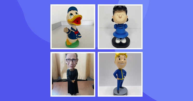 mercari_app's tweet photo. Nod a whole lot to see here. Just some amazing bobbleheads. 😜 Which nodders do you have? #NationalBobbleheadDay #BobbleheadDay #BobbleheadCollection #Collectables