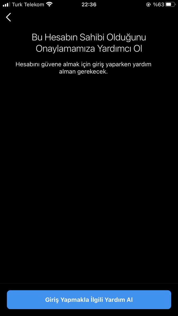 İnstagrama girişte böyle bir sorun yaşıyorum nasıl çözerim bilen var mı