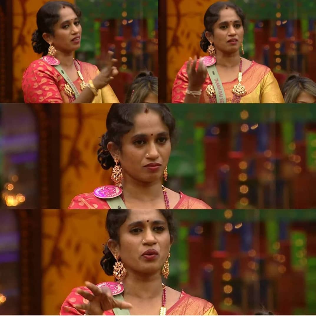 kumarhdx's tweet photo. no PR ,no bots ,no flimsy edits ,no fancy hastags ,no insta reals  ,no luxury costumes , yet she survived and achieved 🦾
           A true people's champ  #Thamarai   

     #thamarai  supporter nu getha sollalaam 🦾 #ThamaraiDeservesBBFinals  #BiggBosstamil5 https://t.co/8NtVTBac82