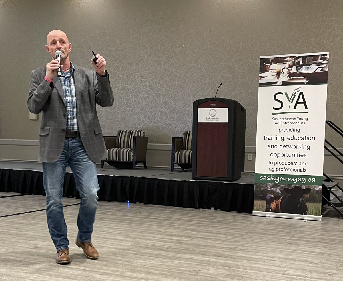 SaskYoungAg's tweet photo. Our final speaker of the #ProudlyAg2022 conference is Bob Tosh from @MNP_LLP speaking about Succession Planning - What Would You Do? https://t.co/Dmb7tW2FcS