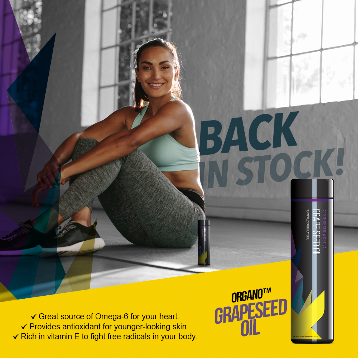 OrganoGold's tweet photo. 📣Back in Stock! Organo™ Grapeseed Oil
The perfect balance of essential fatty acids for good health and flawless skin! #X4ever https://t.co/LfoGLlJGEr