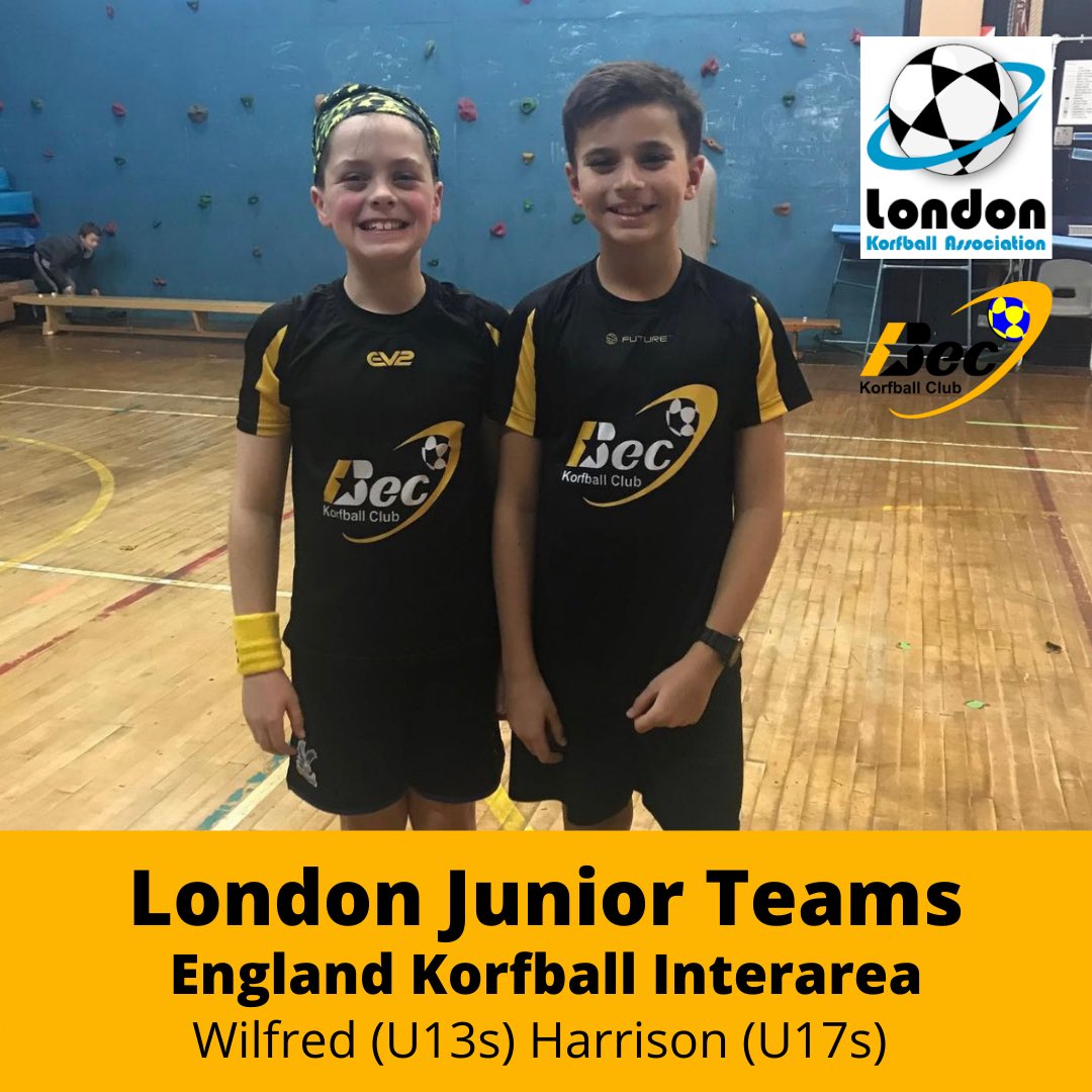 Massive congratulations to Harrison and Wilfred for being selected to represent <a href="/londonkorfball/">London Korfball</a> at the <a href="/EnglandKorfball/">England Korfball</a> Junior Interarea Competition at the end of January.  

Best of luck boys!💛💪