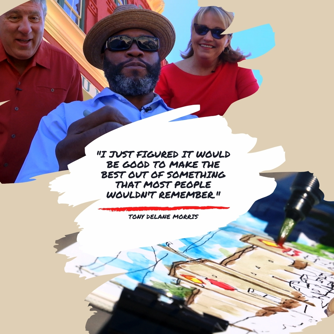 THIS WEEKEND:  An artist who carries his watercolors in a delivery truck, painting small town Texas through the windshield.