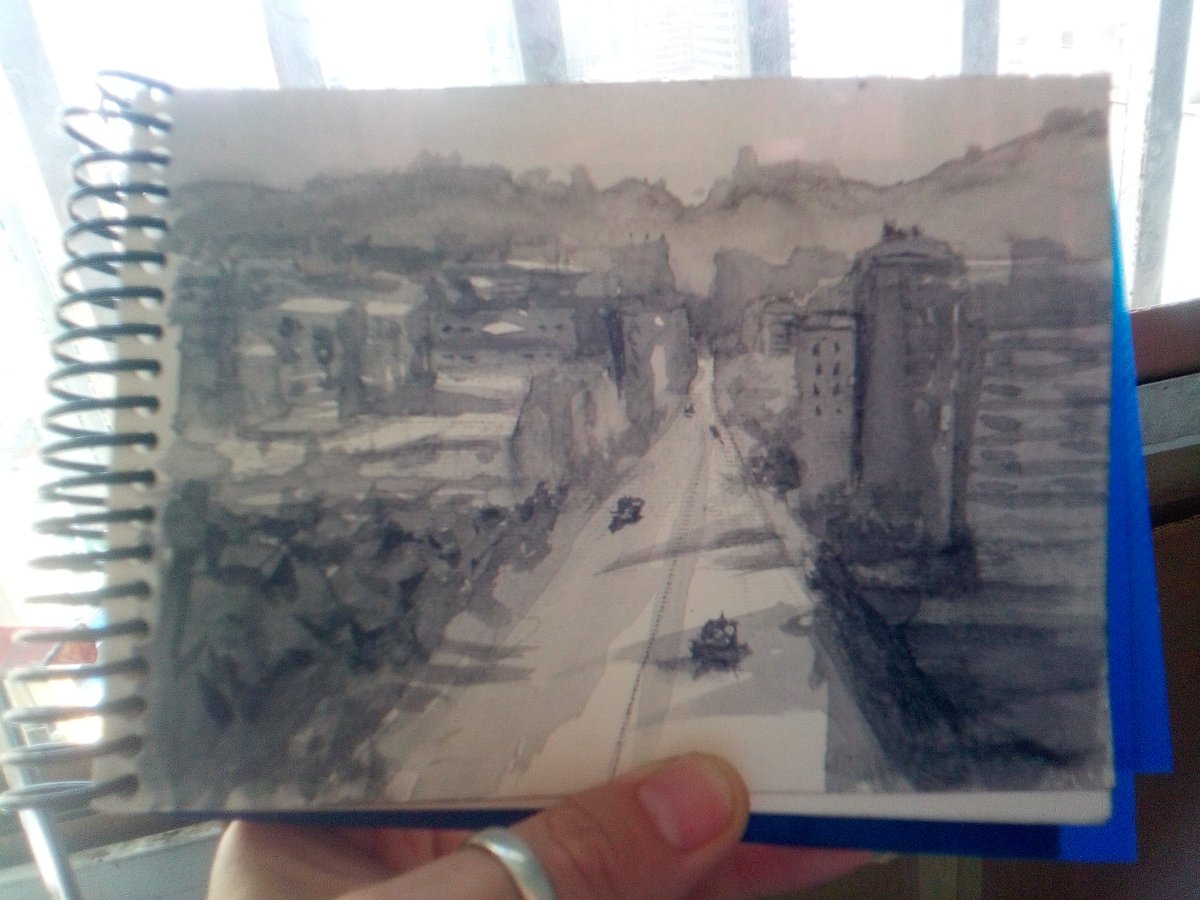 RomelFernando14's tweet photo. Un boceto que realice esta mañana para mi próxima pintura. #watercolor https://t.co/bYKTVJOgK9