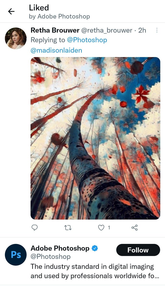 Thx so much <a href="/Photoshop/">Adobe Photoshop</a> to love our artist <a href="/madisonlaiden/">Madison Laiden 2.0</a> artwork...🥲🥲🥲
#NFTs #artwork #digitalart #drawing #Cryptoart #NFTshilling #art #NFTdrop #NFTCommunity #graphic #NFTCollection #nftart #NFTGiveaways #illustrator #generativeart #opensea #NFTartist #graphic