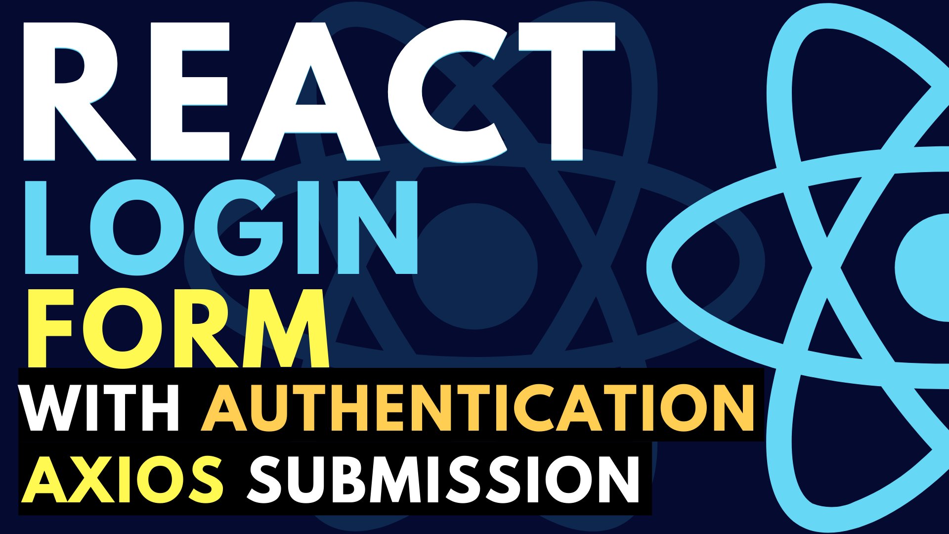 Dave Gray ☕💻🌮 on Twitter: "Login forms are an essential part of many web  apps and should be created with accessibility in mind, too. New tutorial: React  Login Form with Auth, Axios,